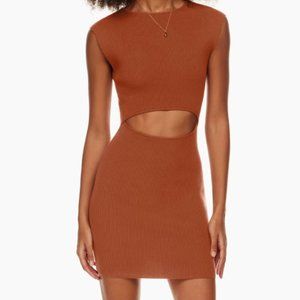 Wilfred Free Cut-Out Knit Mini Dress